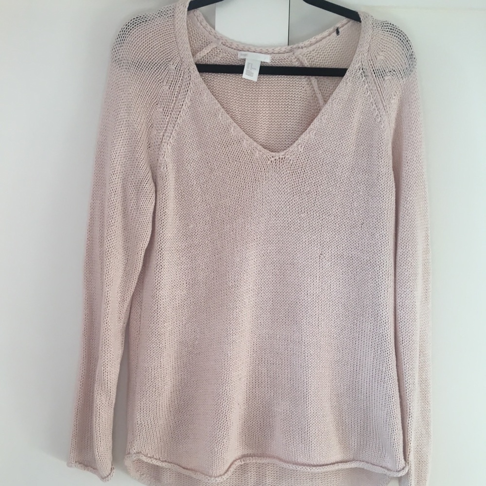H&M pink knit long sleeve
